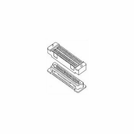 FCI Board Stacking Connector, 60 Contact(S), 2 Row(S), Female, Straight, 0.032 Inch Pitch, Surface 61082-061409LF
